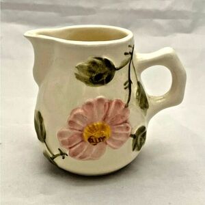 Floral Rose Creamer, Made in Brazil, Vintage EUC